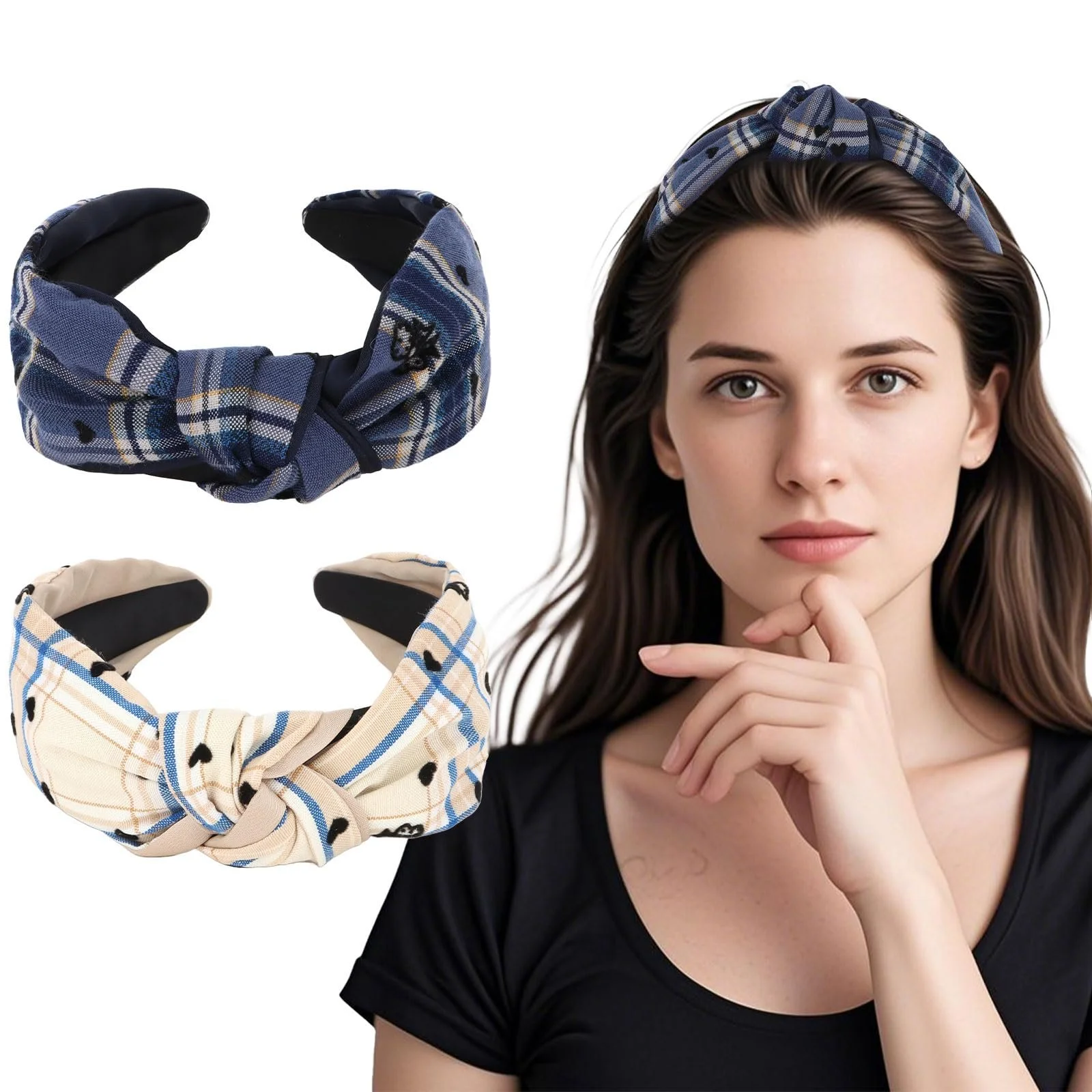 Набір з 2 жіночих обручів на голову, фото №1