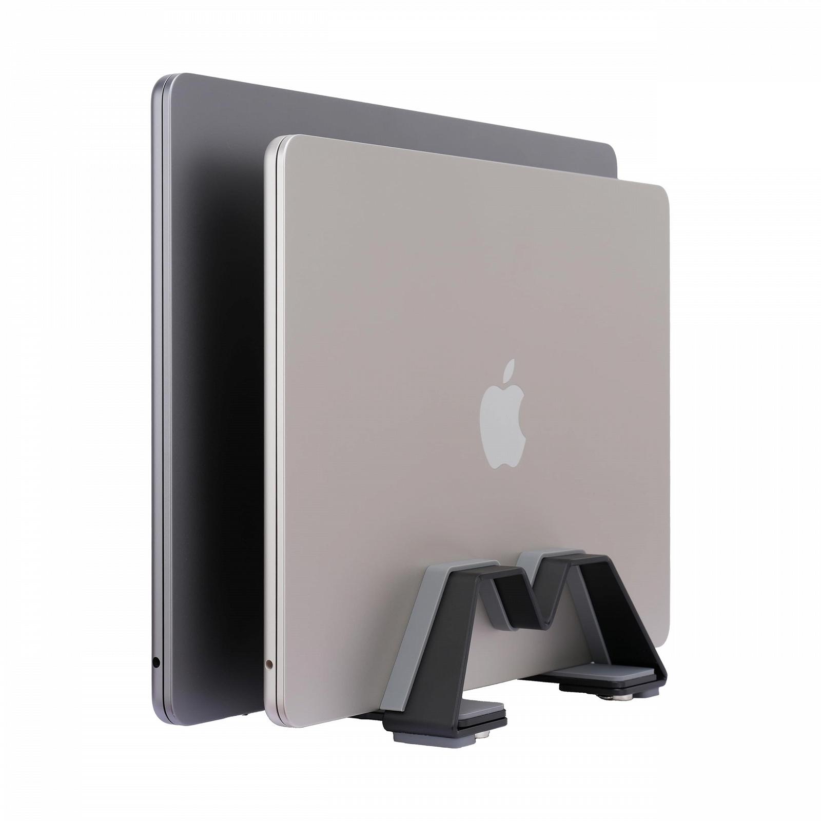 Вертикальная Подставка для Ноутбука Двойная Регулируемая Алюминий Универсальная для Всех Ноутбуков, фото №2