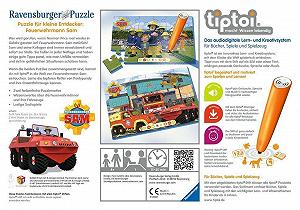 Пазл Ravensburger Tiptoi для маленьких исследователей: Пожарный Сэм 00046 synthetic.ua - Фото 1