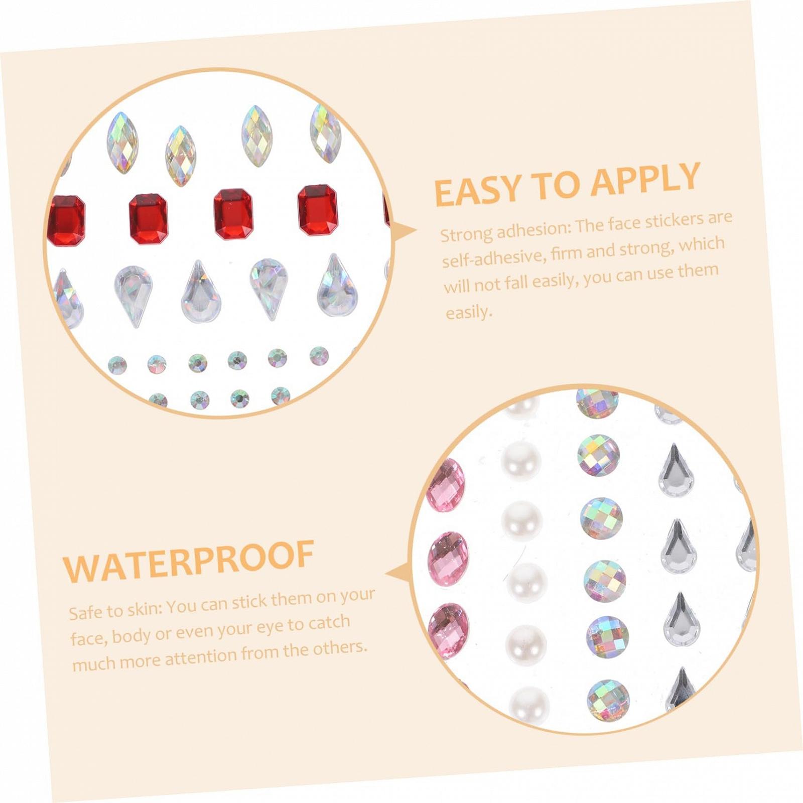 Наклейки для нігтів з стразами 12 аркушів, фото №2