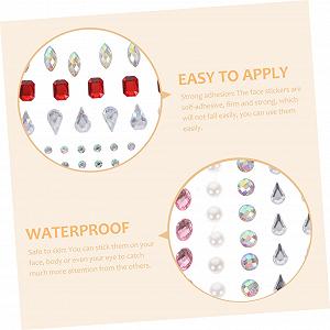 Наклейки для нігтів з стразами 12 аркушів synthetic.ua - Фото 1