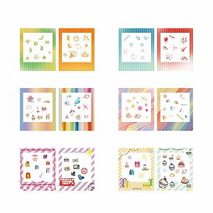 Наклейки 12 Square Foil Edge для Fujifilm Instax SQ40/SQ1/SQ6/SQ10/SQ20 - Фото 1