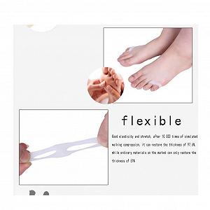 Разделитель для пальцев ног CAZARU с двойной петлей, Маленький вальгусный корректор, Силиконовый synthetic.ua - Фото 1