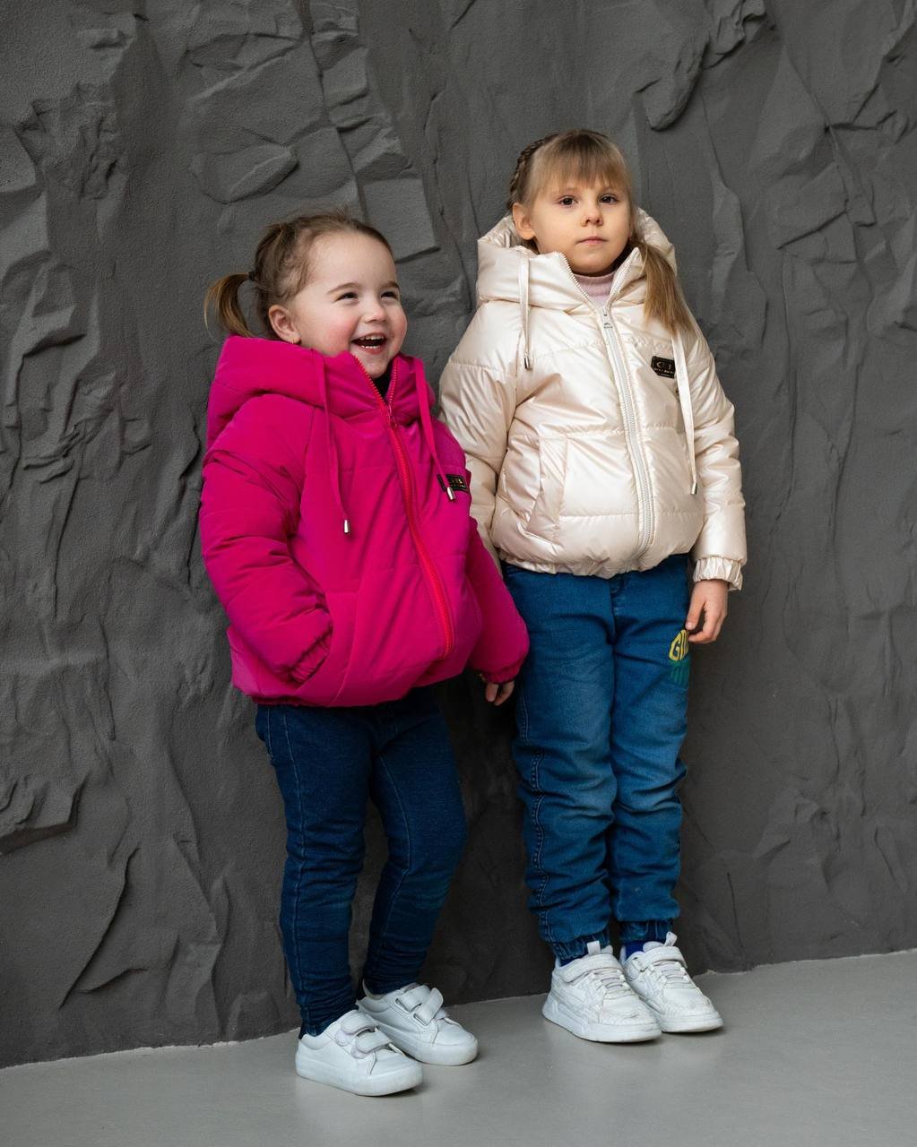 Детская демисезонная куртка с капюшоном от 74 до 158 размер, весна/осень чёрная матовая, фото №5