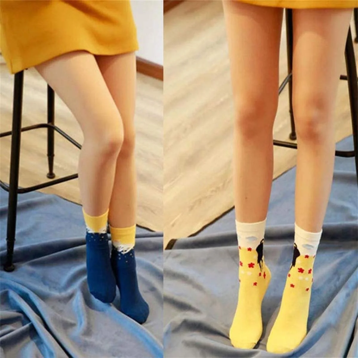 Жіночі шкарпетки Бавовняні 5 пар Кольорові, фото №3 Жіночі шкарпетки Бавовняні 5 пар Кольорові, фото №3