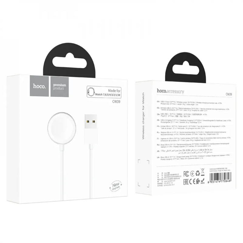БЗУ Hoco CW39 Wireless charger for iWatch USB, фото №6