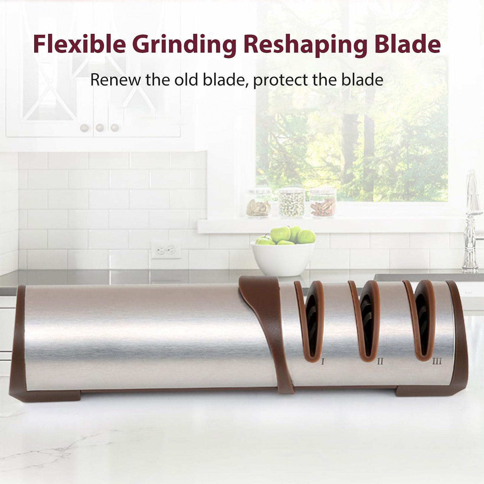 Точилка для ножей Kavolet ручная 3-этапная нержавеющая сталь, фото №4