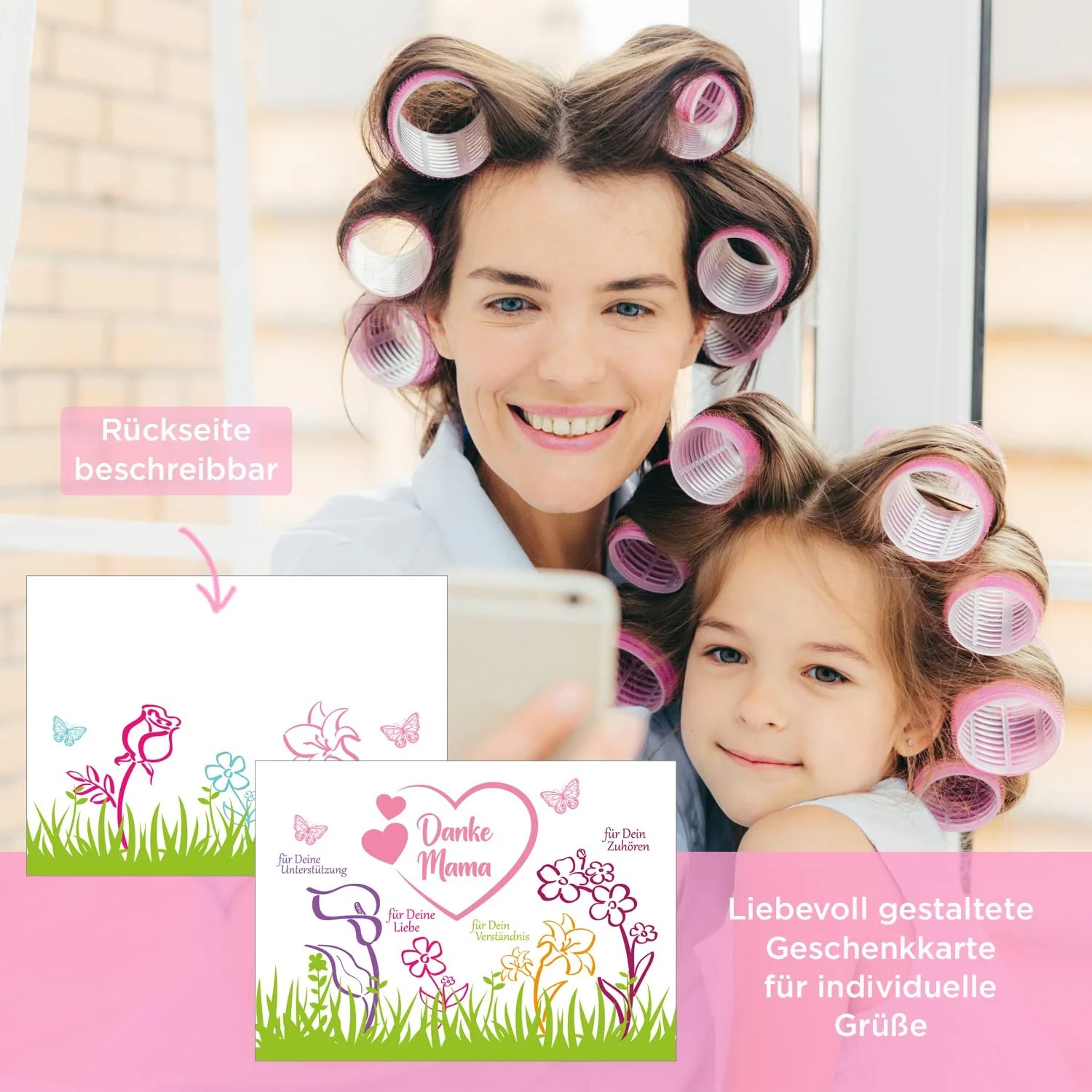 Набір подарунковий для Дня матері з німецьким написом "Danke Mama" для жінок, 11 предметів з брелоком, фото №5