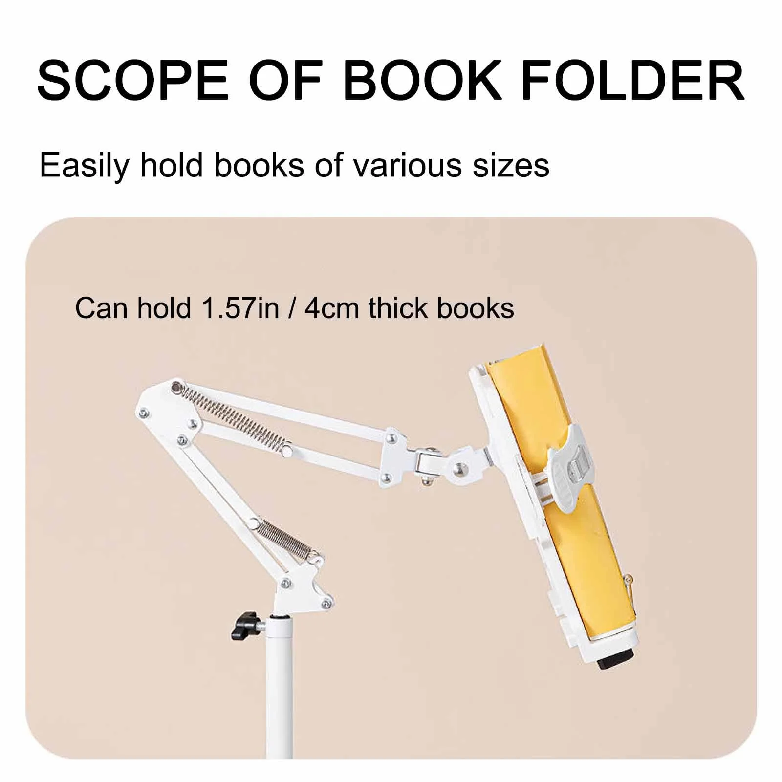 Напольная Многофункциональная Подставка для Книг, Напольная Подставка для Планшета, Подставка для Кулинарной Книги с Вращением на 360 Градусов, Регулируемая Напольная Подставка для Книг для Чтения, Подставка для Нот, Подставка для Ноутбука с Регулировкой Высоты (Размер: Стандартная версия), фото №1