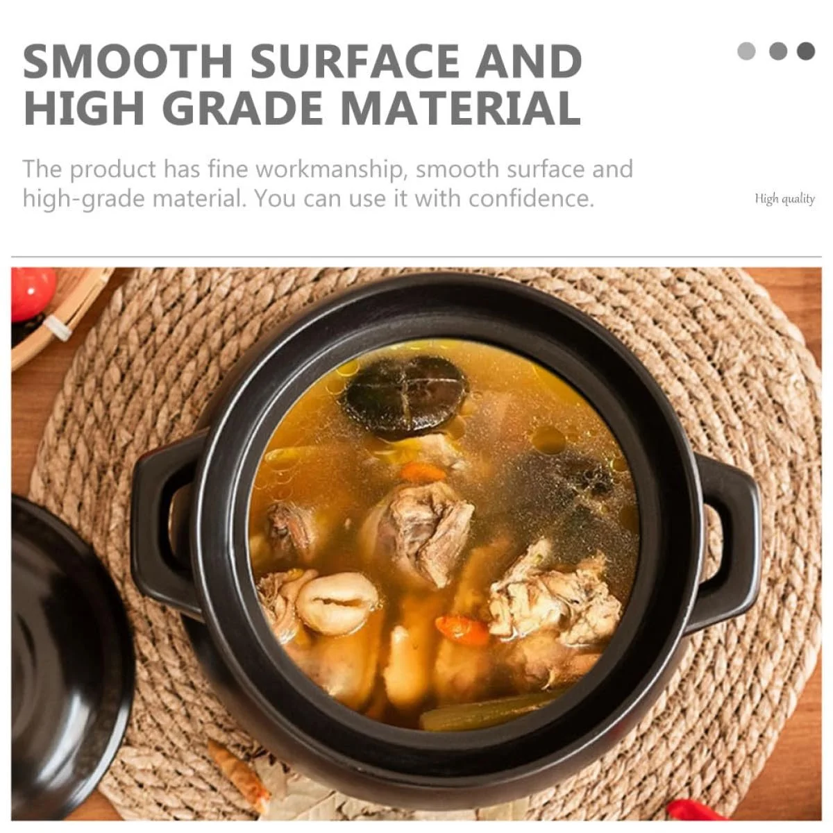 Мини-кастрюля VANZACK Керамическая Термостойкая Черный для риса и детского питания, фото №2 Мини-кастрюля VANZACK Керамическая Термостойкая Черный для риса и детского питания, фото №2