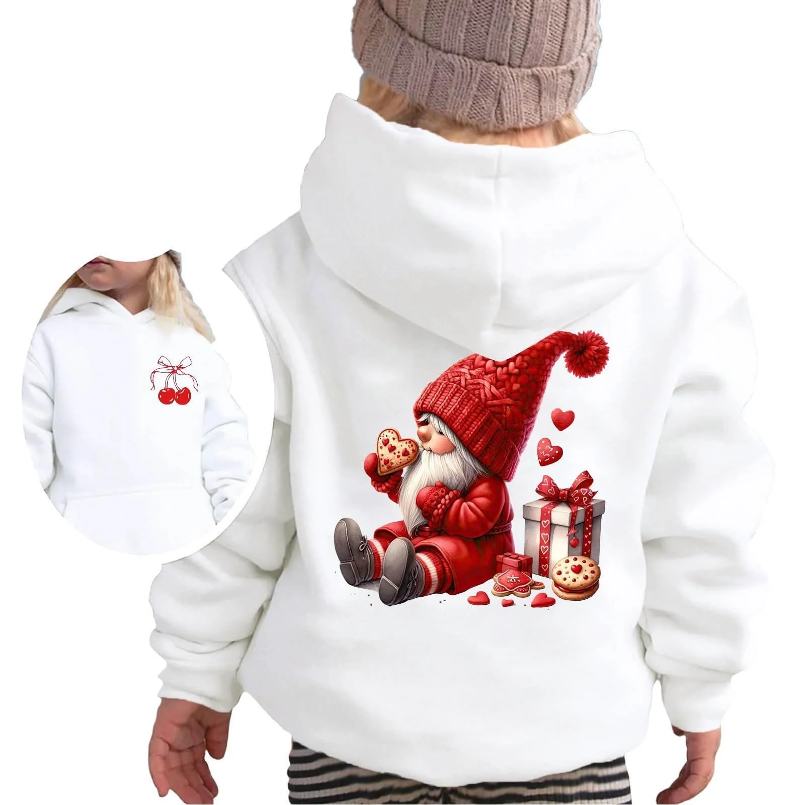 Худи для девочки с графическим принтом букв, пуловер, кофта с длинными рукавами, повседневный мягкий пуловер, фото №1