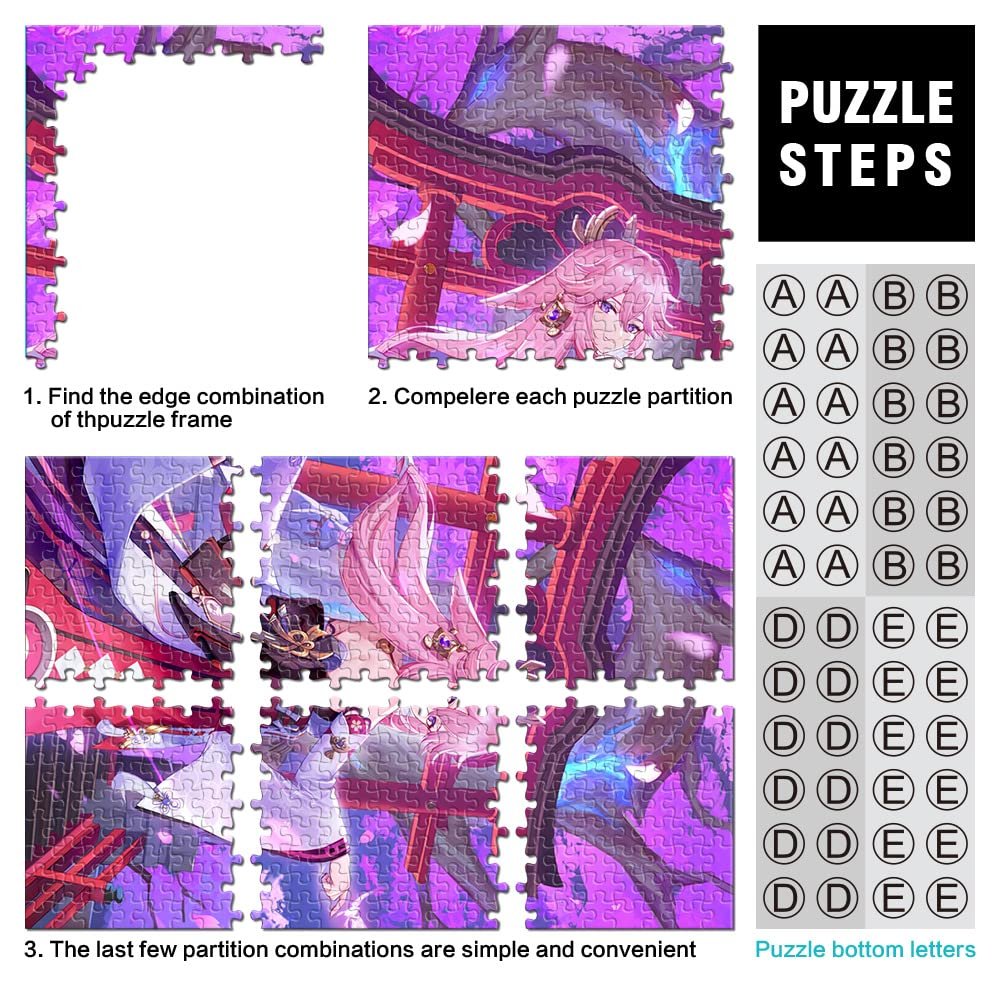 Пазл Genshin Impact Деревянный 1000 элементов 38 x 52 см, фото №2