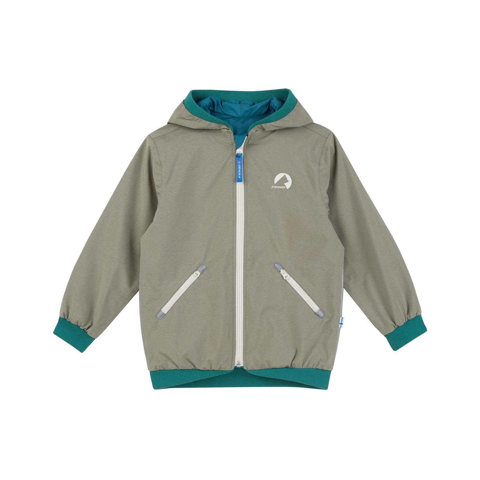 Двусторонняя куртка Finkid MUUTUVA Vetiver/Deep Jungle, фото №2 Двусторонняя куртка Finkid MUUTUVA Vetiver/Deep Jungle, фото №2