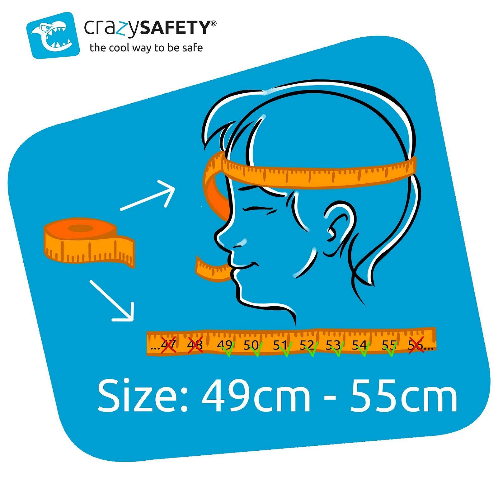 Шлем Crazy Safety Детский Велосипедный 49-55 см, фото №8