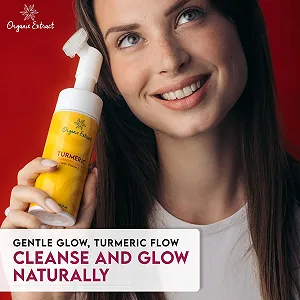 Гель для умывания Turmeric для отбеливания кожи лица 150 мл Ежедневный увлажняющий крем, нежный очищающий гель для умывания для всех типов кожи с койевой кислотой, витамином Е и алоэ вера ОРГАНИЧЕСКИЙ ЭКСТРАКТ synthetic.ua - Фото 1