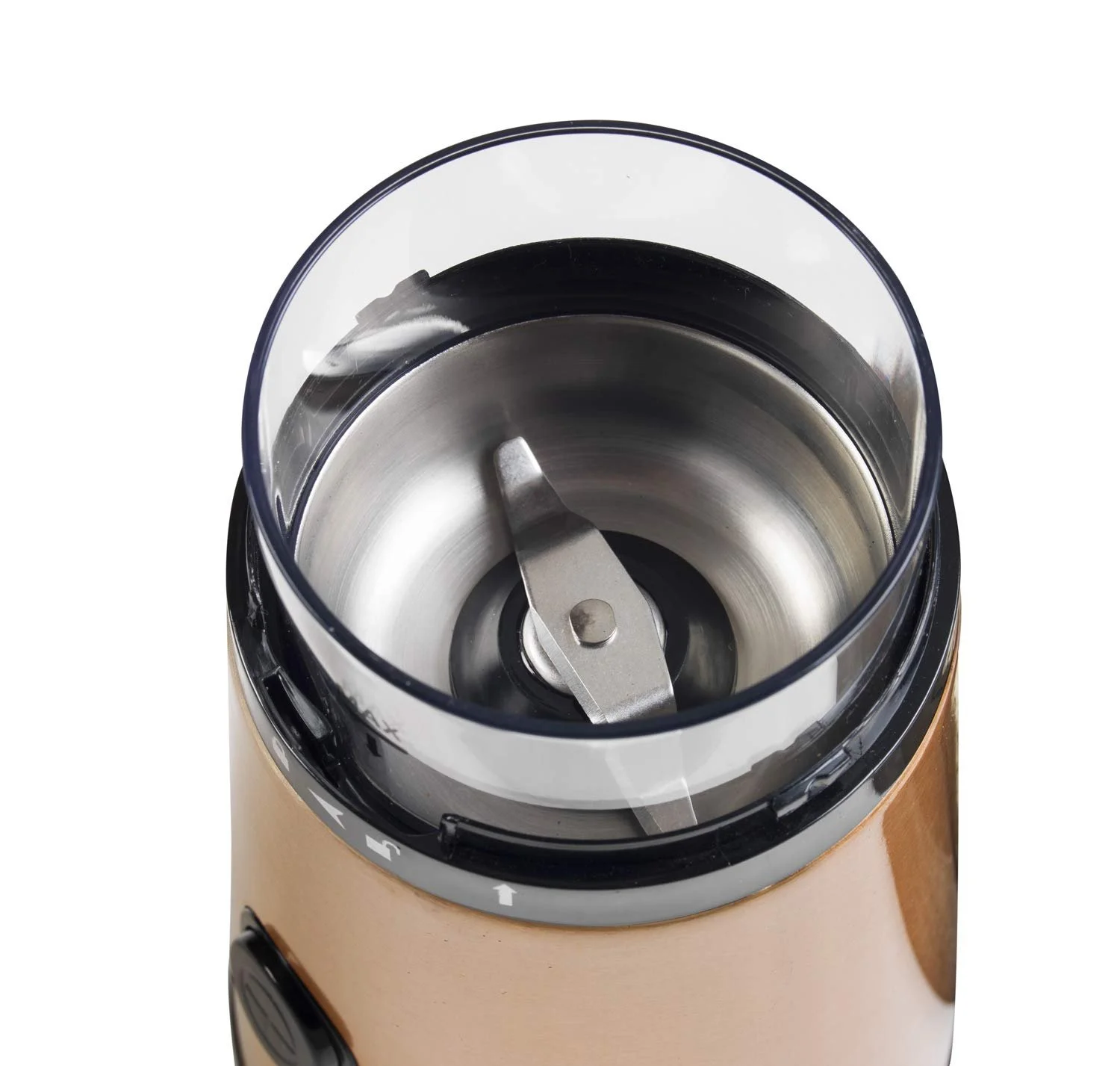 Кофемолка Bestron Электрическая 50 г 150 Вт Медный эффект Нержавеющая сталь, фото №2