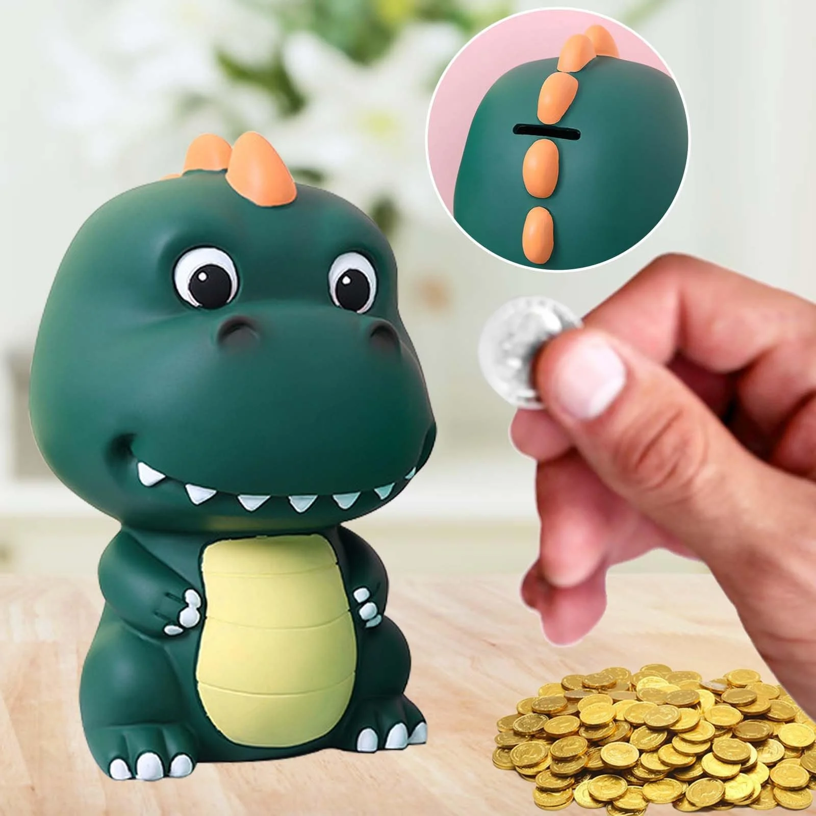 Скарбничка Динозавр Силіконова, фото №4