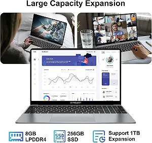 Ноутбук 15.6" Teclast F15 Plus Intel Celeron N4120 RAM 8GB SSD 256GB Win10 (UKR) synthetic.ua - Фото 1