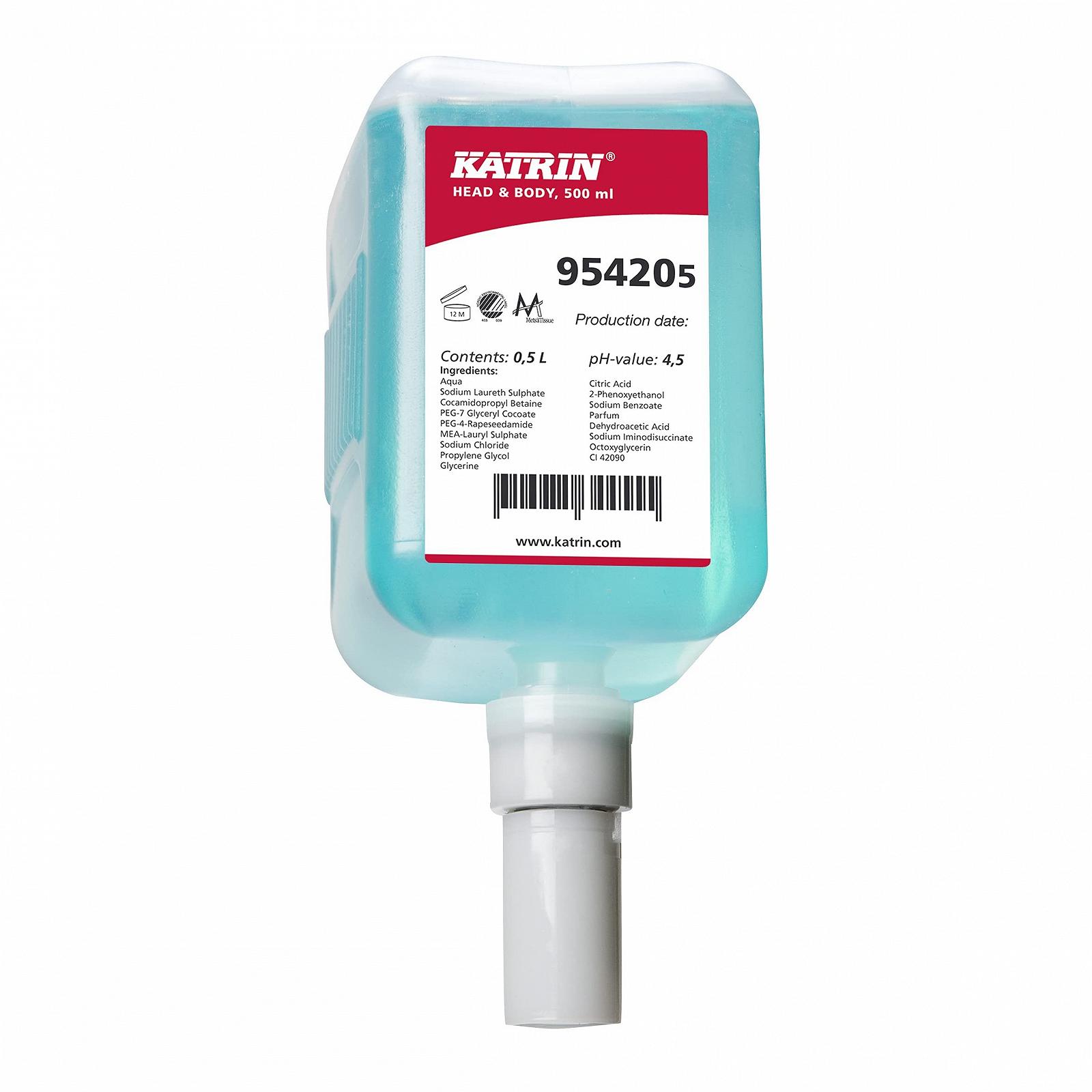 Гель для душу Katrin Head & Body 500 мл Blue, фото №1