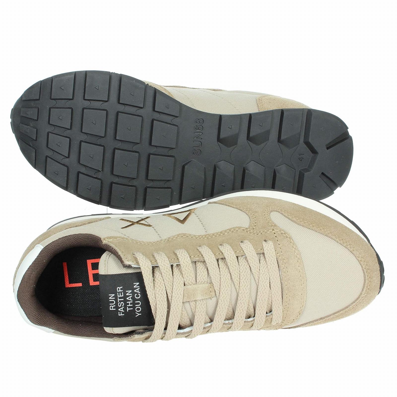 Кроссовки SUN68 Tom Running Сплошной Нейлон Замша/Нейлон Grigio Medio U24SU02 Z43101, фото №7