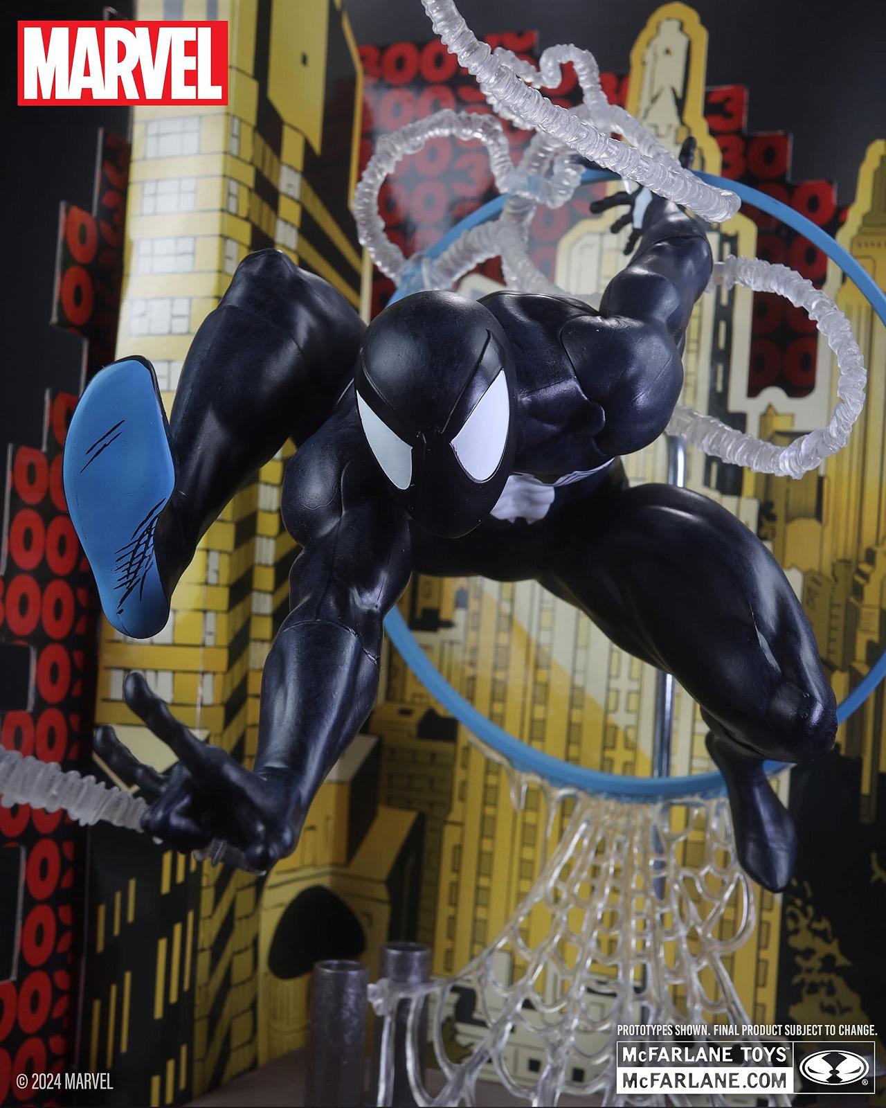 Фигурка McFarlane Toys Marvel Человек-паук (Symbiote Suit) масштаб 1:6 с комиксом, фото №4