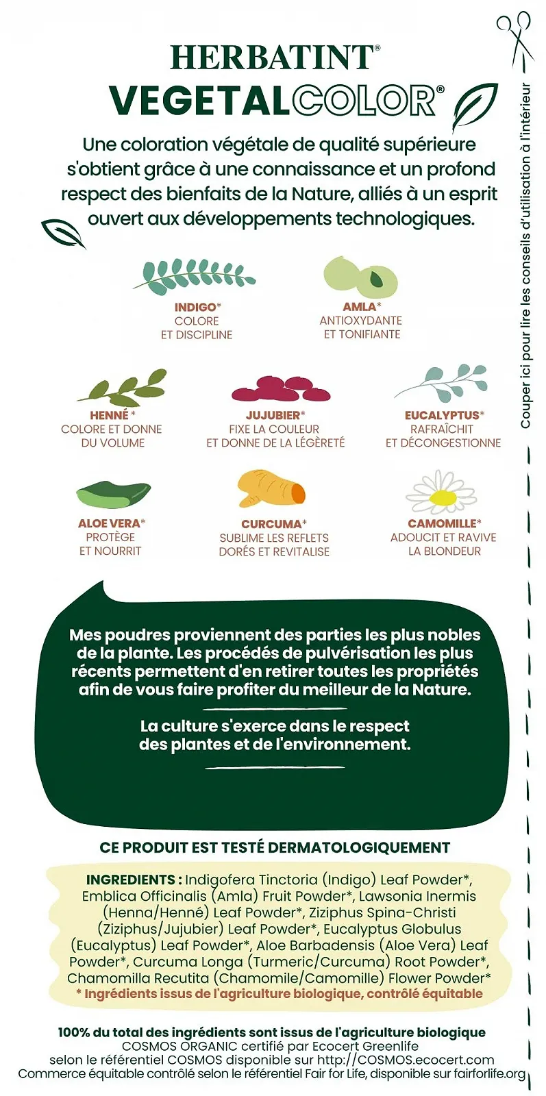 Фарба для волосся Herbatint Vegetal Color Натуральна та органічна трав'яна Moon Light Power - Black, 100 г, фото №3