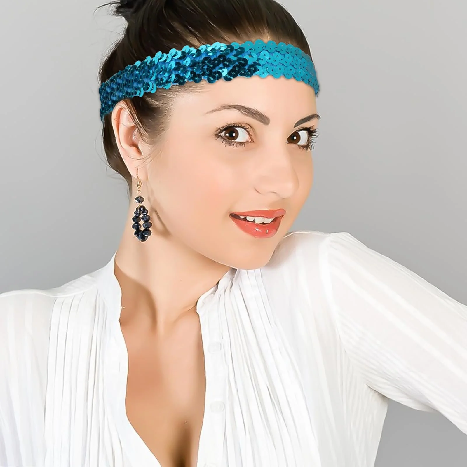 Набір з 6 блискучих пов'язок на голову, фото №2