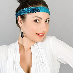 Набор из 6 блестящих повязок на голову. цена на synthetic.ua - Фото 1 Набор из 6 блестящих повязок на голову. synthetic.ua - Фото 1