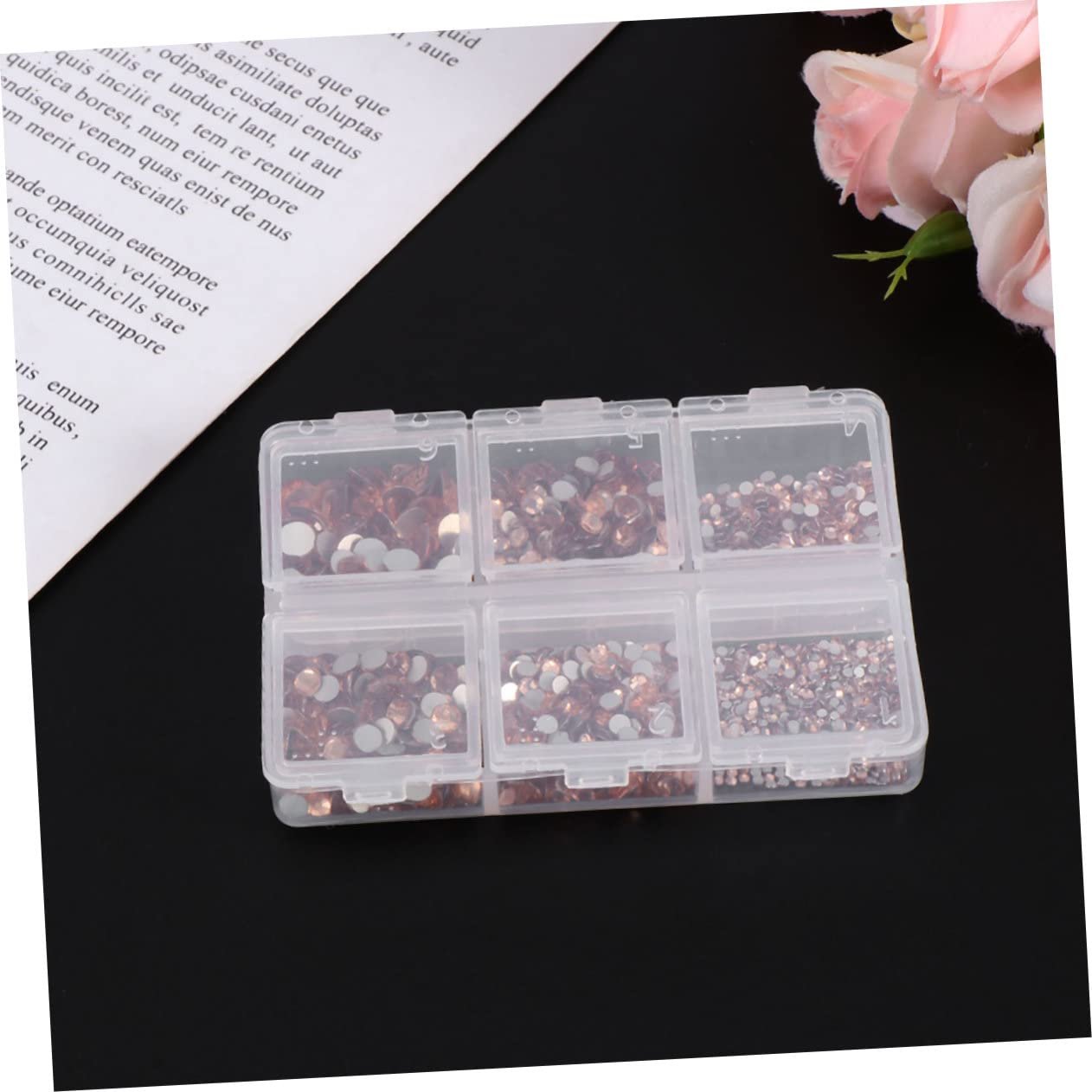 Стразы для ногтей FRCOLOR Стеклянные стразы Плоская задняя часть Цвет шампанского Дизайн ногтей DIY Украшения для ногтей Одежда Обувь Мобильные аксессуары Маникюрные принадлежности, фото №7