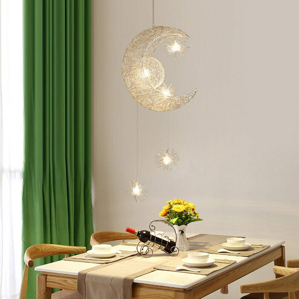 Підвісний світильник Moon and Stars Fairy Light Pendant Теплий білий, фото №7
