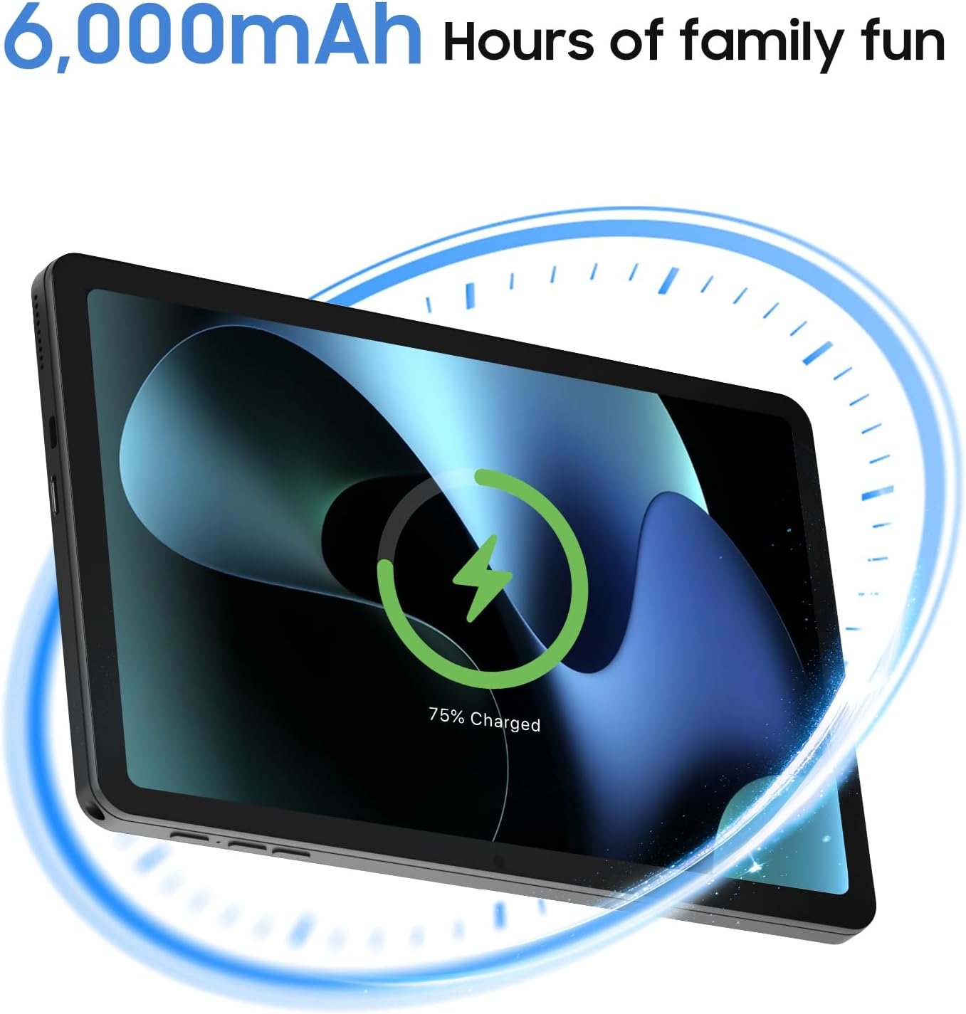 Планшет 10'' Nakalzz KT107 8/128Gb 8 ядер Android 15 6000 мАч Черный, фото №4