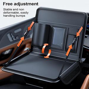 Столик для ноутбука для руля портативный складной с регулируемым углом наклона для планшетов телефонов снеков и хранения synthetic.ua - Фото 1