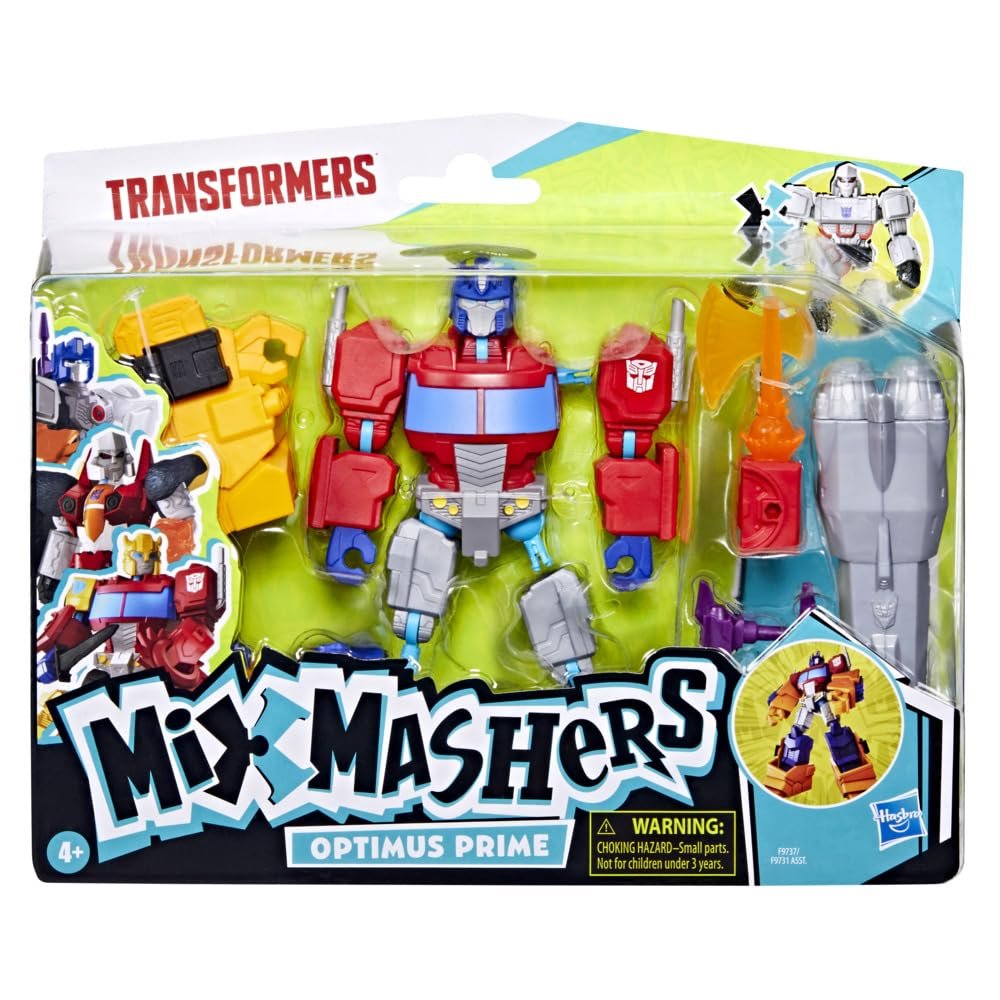 Фигурка Transformers MixMashers Оптимус Прайм, разборная, делюкс, с аксессуарами, фото №3