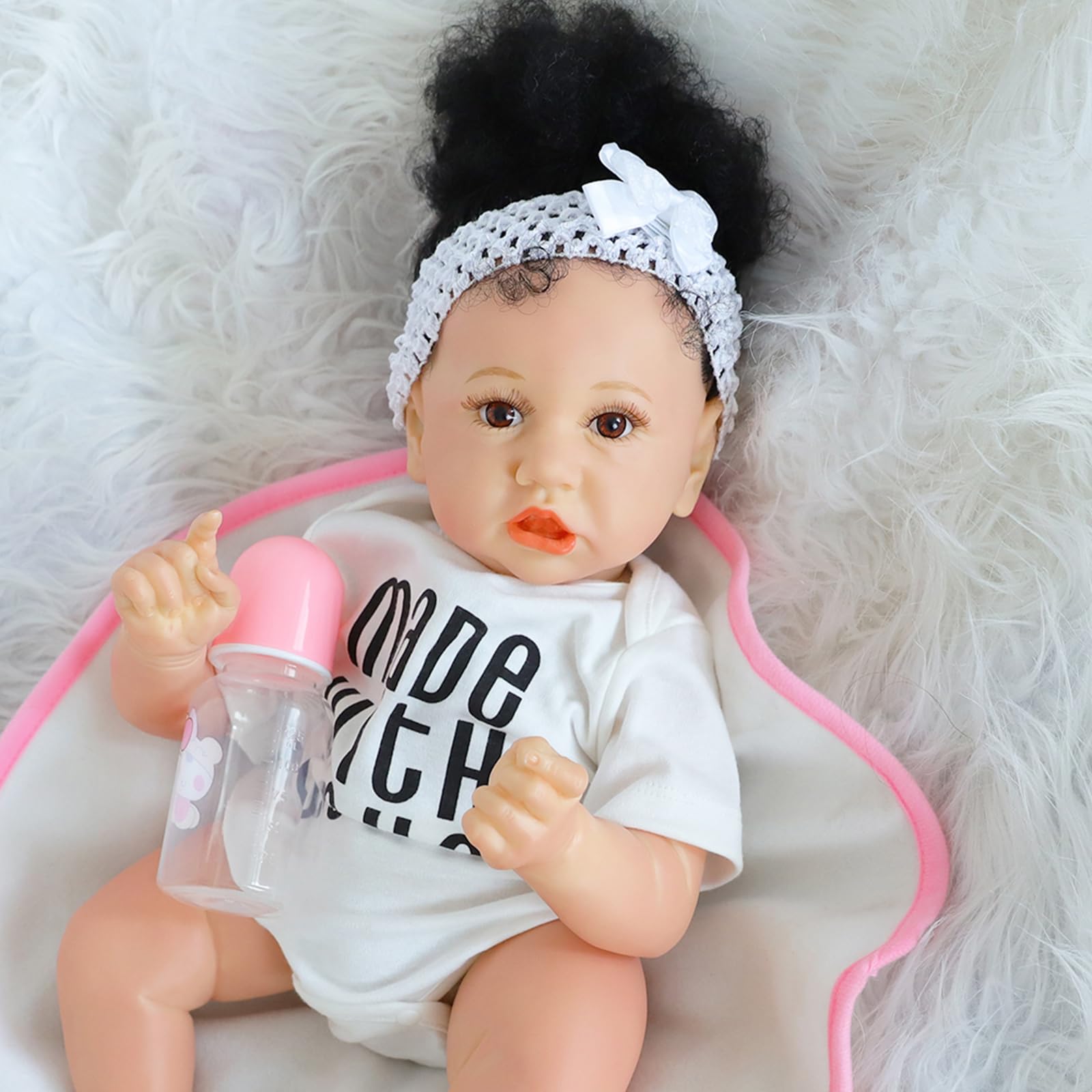 Лялька SYP Reborn Girl 55 см Силіконовий Моноліт, фото №1