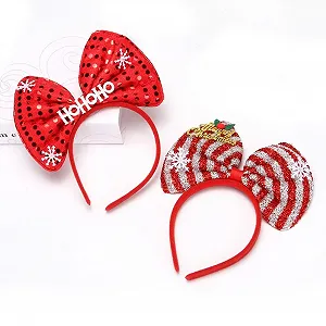 Обруч для волос Рождественский Разноцветный 2шт - Фото 1
