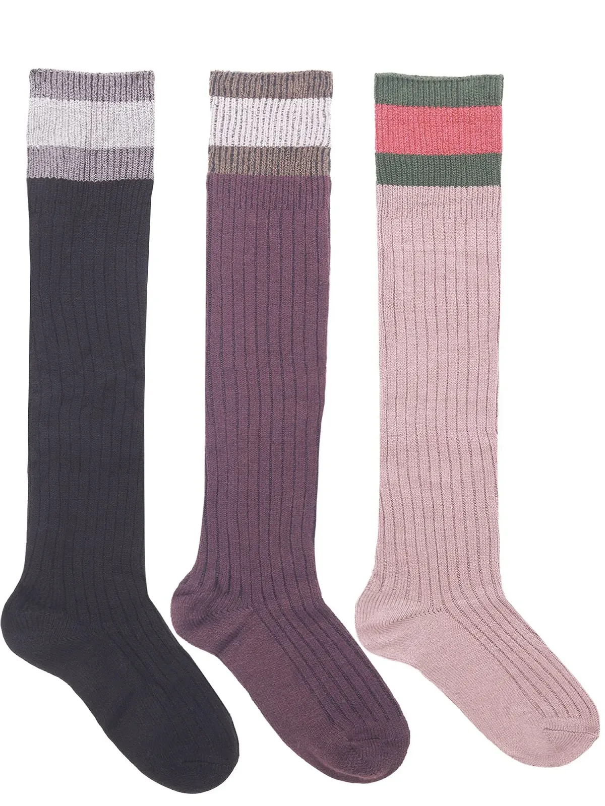 Комплект из 3 пар женских гольфов выше колена, утолщенные, однотонные, в стиле колледжа, теплые, для осени и зимы, размер 35-39, фото №1 Комплект из 3 пар женских гольфов выше колена, утолщенные, однотонные, в стиле колледжа, теплые, для осени и зимы, размер 35-39, фото №1