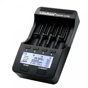 Зарядное устройство для аккумуляторов Liitokala 4 Slots LCD дисплей Li-ion/Ni-MH/Ni-Cd/AA/ААA/AAAA/С (Lii-500) - Фото 1