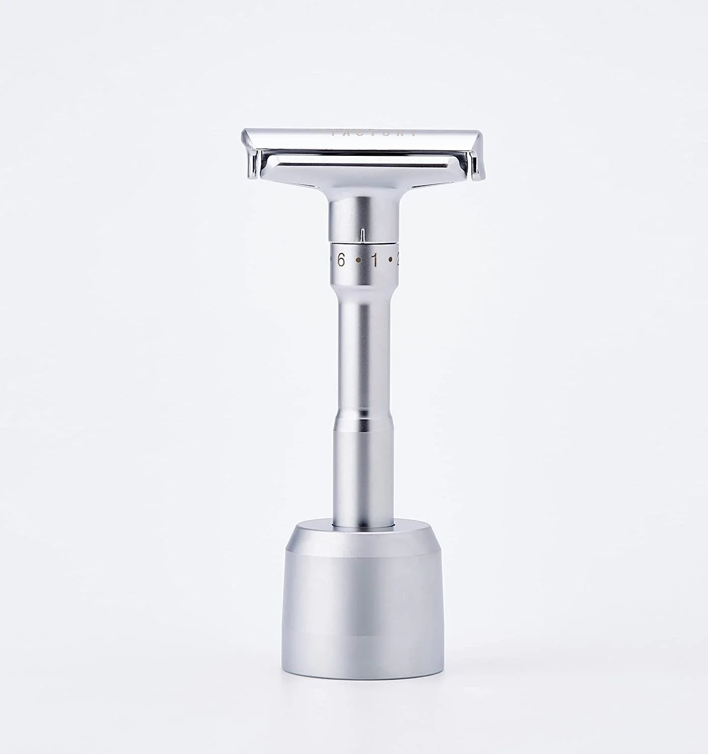 Т-образная бритва SHAVE FACTORY Adjustable Safety Razor 150 г матовая с подставкой, фото №2 Т-образная бритва SHAVE FACTORY Adjustable Safety Razor 150 г матовая с подставкой, фото №2