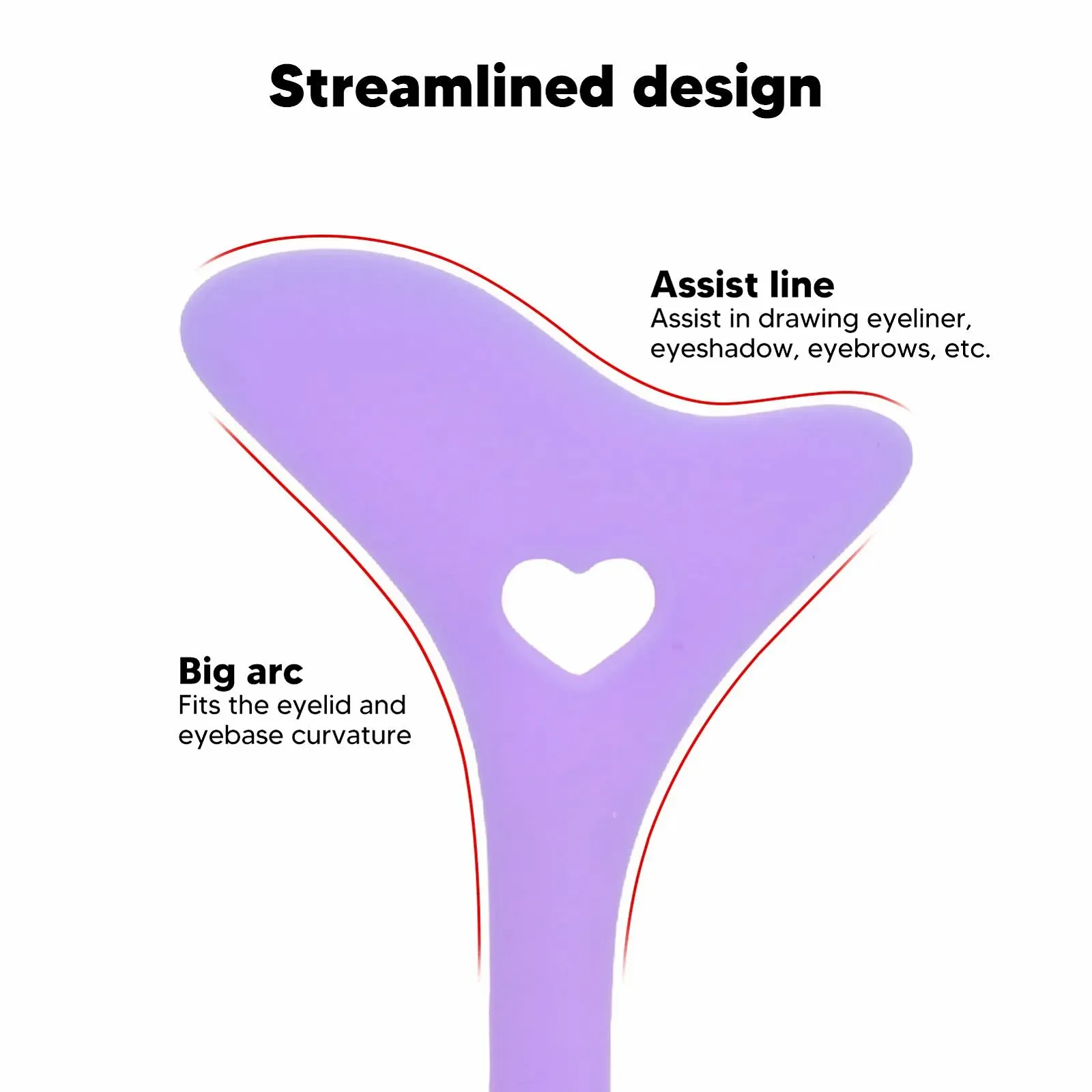 Трафареты для подводки глаз Силиконовые Wimpern-Pads PURPLE, фото №3 Трафареты для подводки глаз Силиконовые Wimpern-Pads PURPLE, фото №3