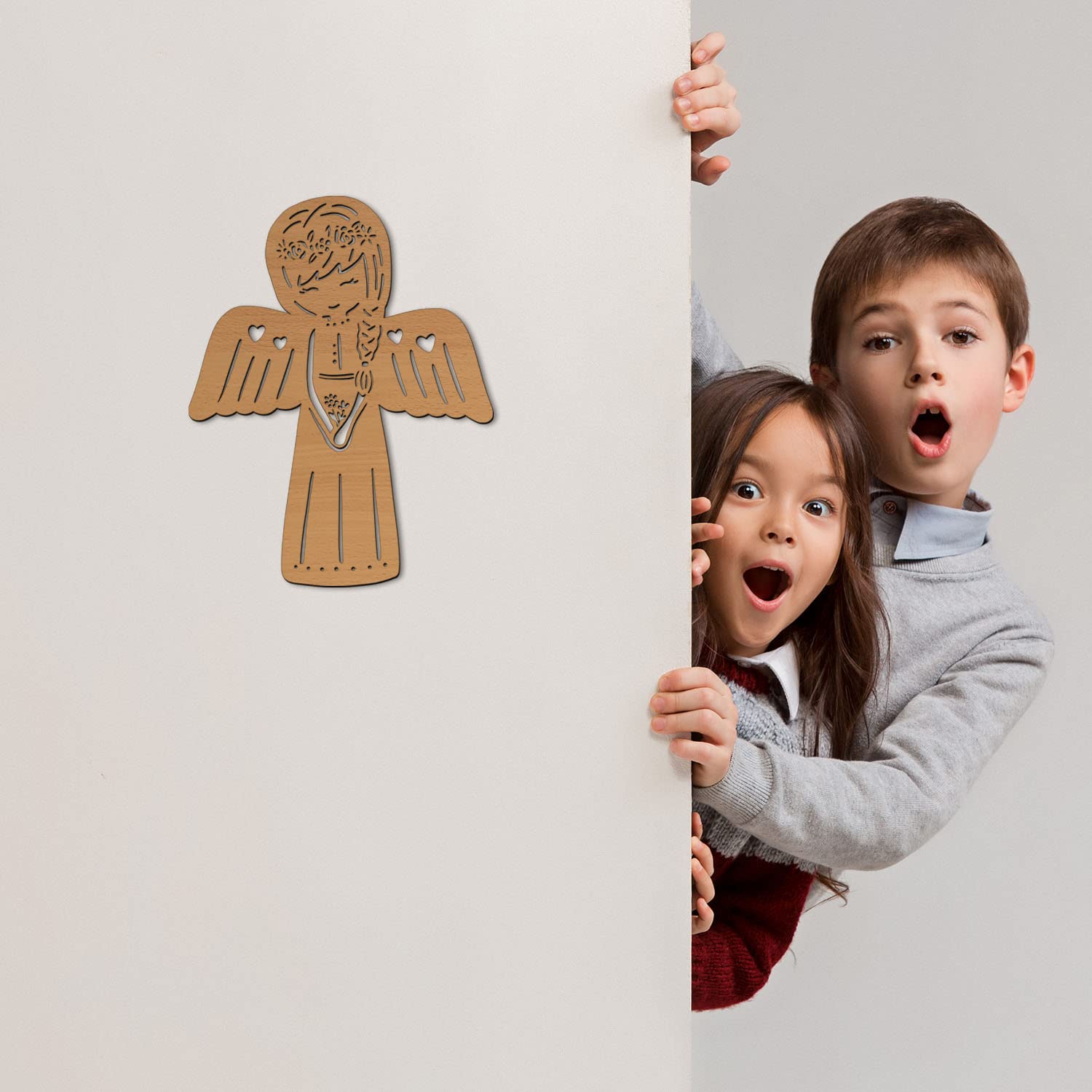 Настенный светильник Guardian Angel I ночник Snooze Light детская комната дети девочки мальчики I MDF дерево на батарейках, фото №3 Настенный светильник Guardian Angel I ночник Snooze Light детская комната дети девочки мальчики I MDF дерево на батарейках, фото №3