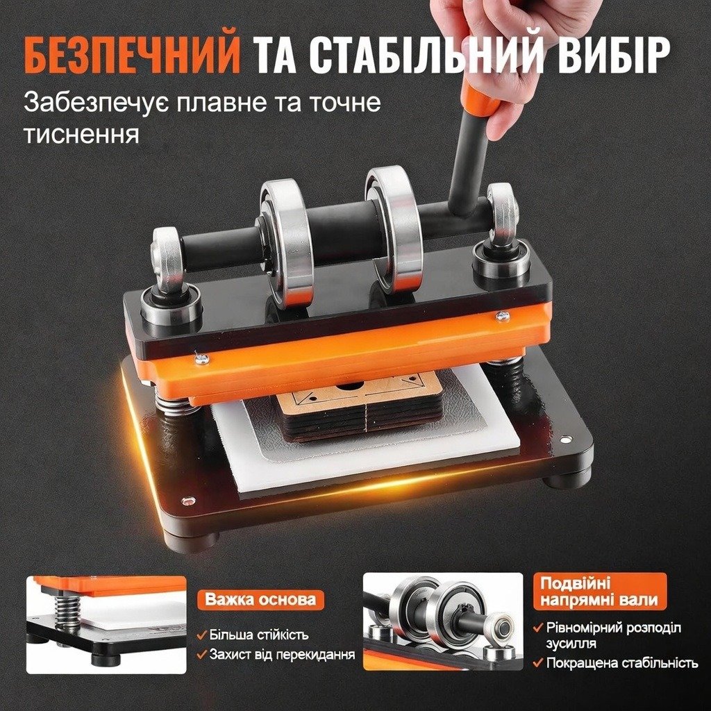 Верстат для різання шкіри VEVOR PGYHJ1810 Помаранчовий, фото №6