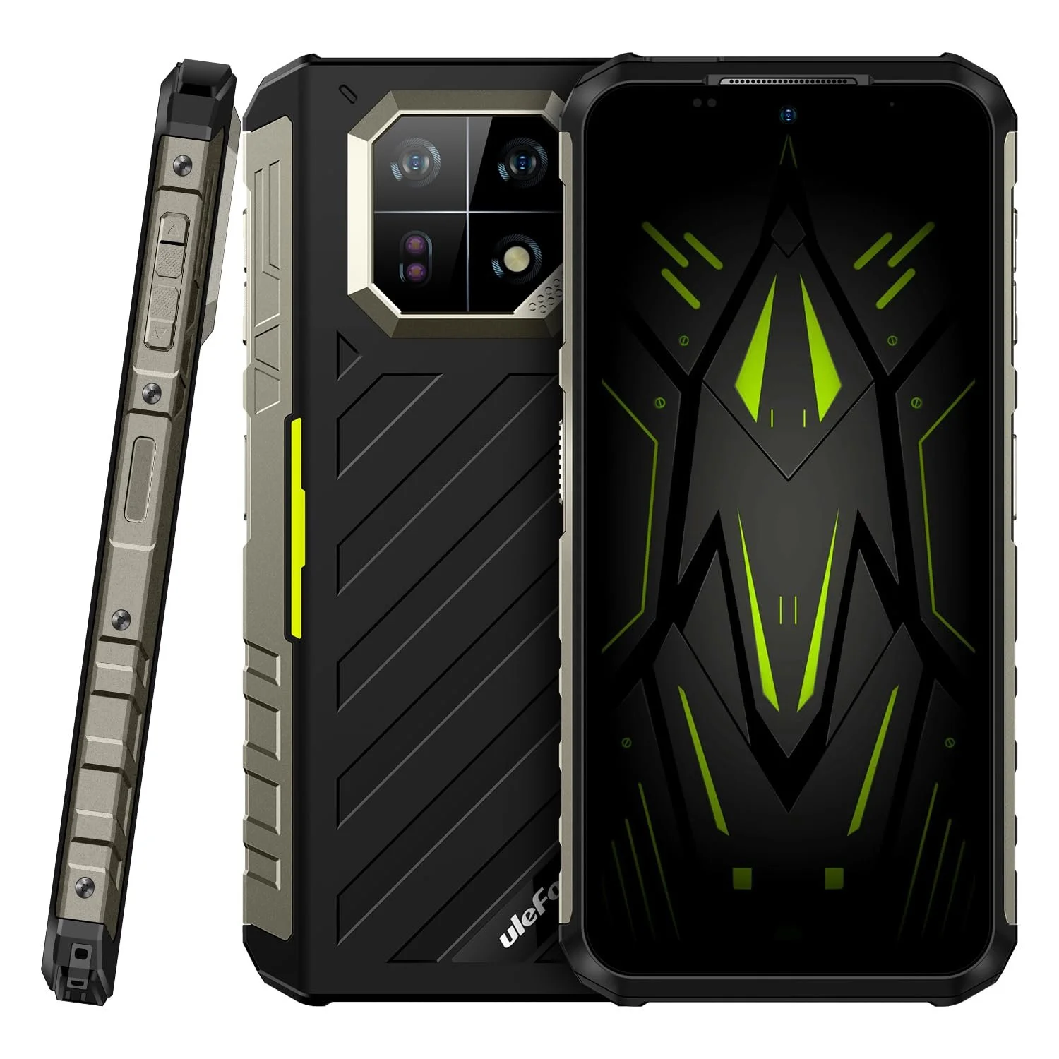 Защищенный смартфон Ulefone Armor 22 64 MP + 64 MP 16 GB + 128 GB 6.58" FHD + 120 Hz IP68 IP69K Android 13 NFC Green, фото №1