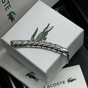 Мужской браслет Lacoste, Серебряный - Фото 1