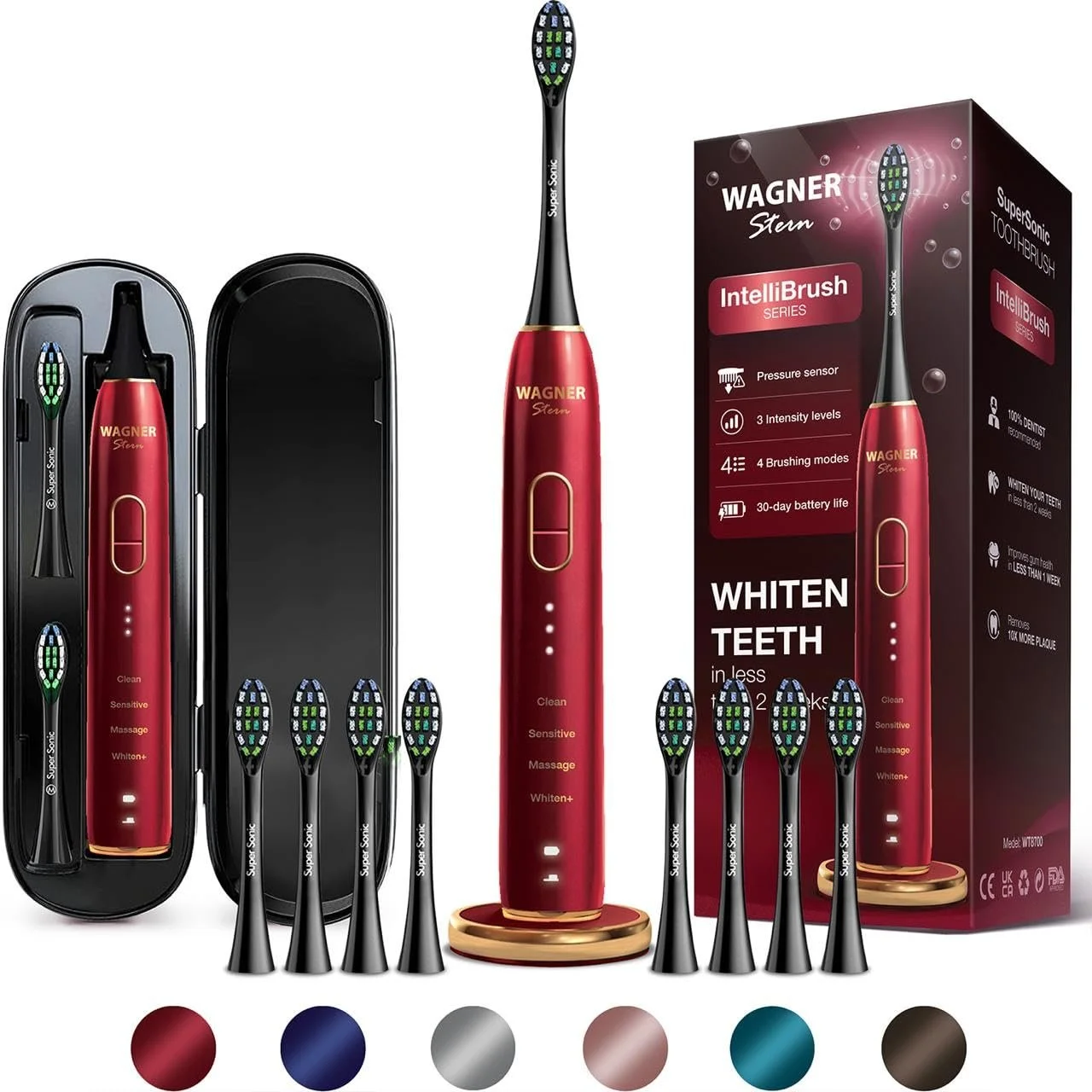 Электрическая зубная щетка Wagner Stern IntelliBrush Series с датчиком давления 4 режима, фото №1