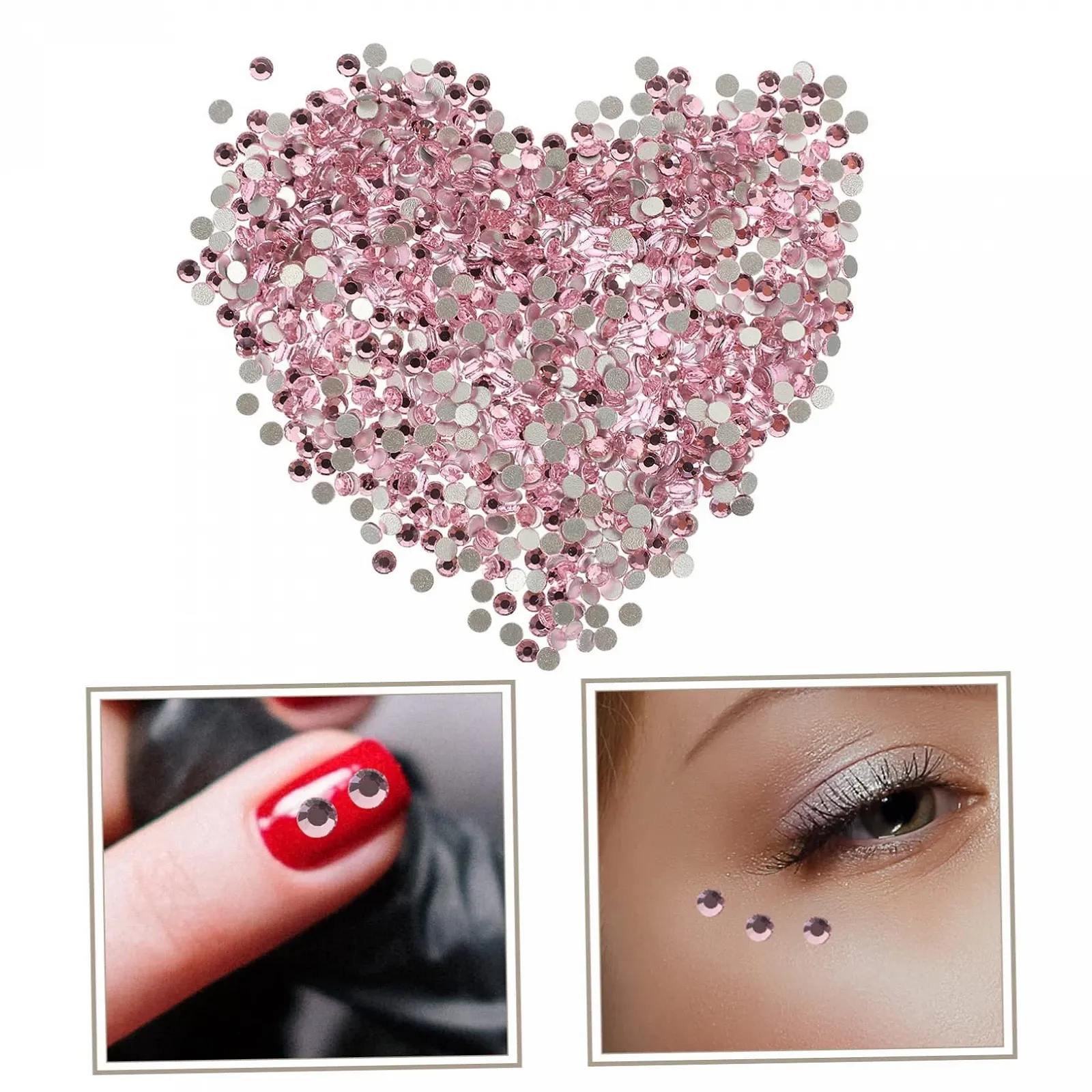 Стразы для ногтей minkissy Набор 2 шт. Плоские Камни для дизайна ногтей, нежные Аксессуары для дизайна ногтей для творческого изготовления ювелирных изделий, простые в использовании и универсальные, фото №9