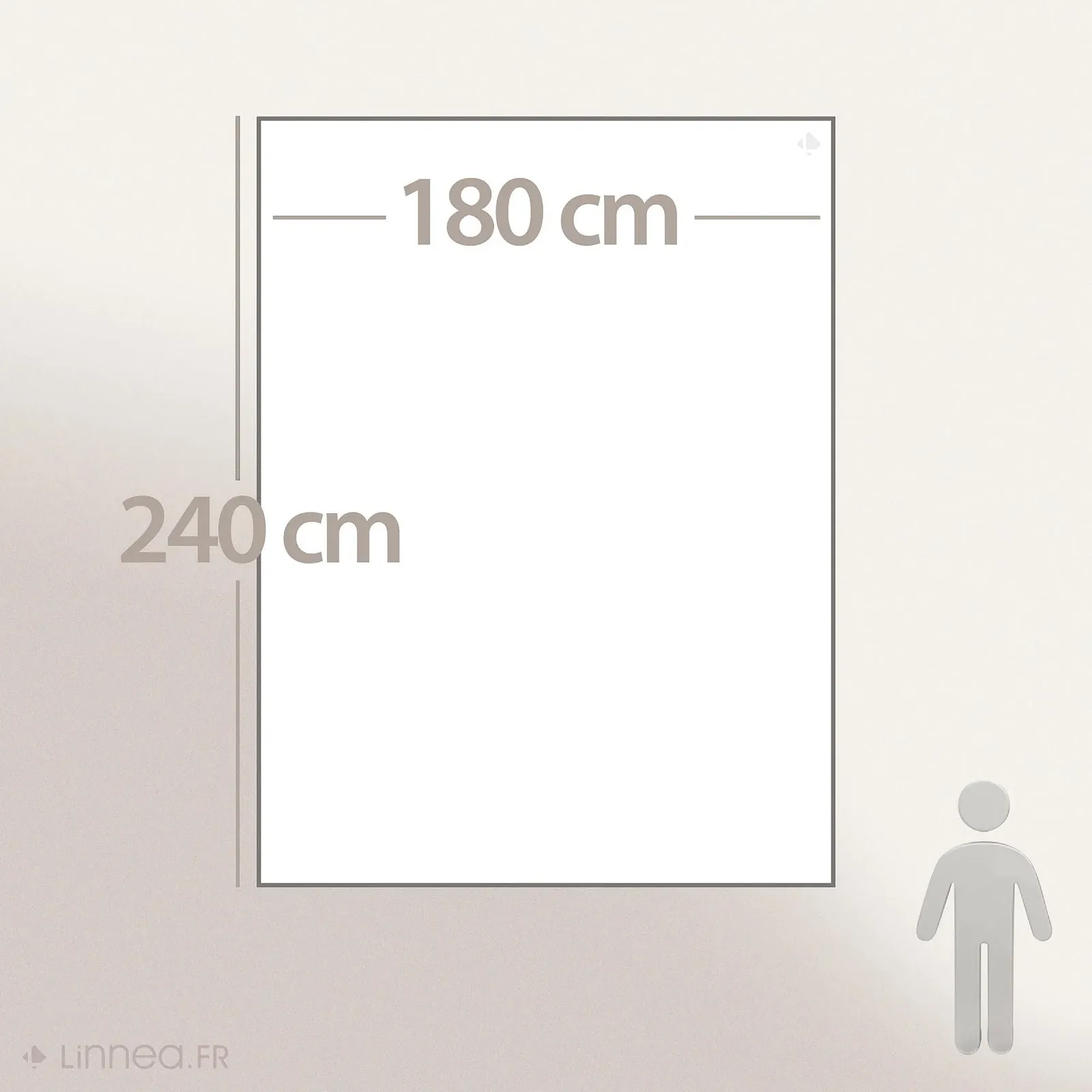 Одеяло Linnea из чистой новой шерсти 500gsm Volta Azure Blue 180 x 240 см, фото №5