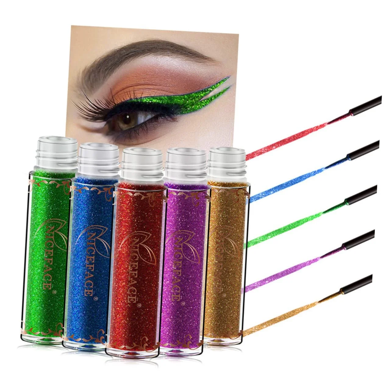 Подводка для глаз NOLITOY Цветная, набор, фото №7