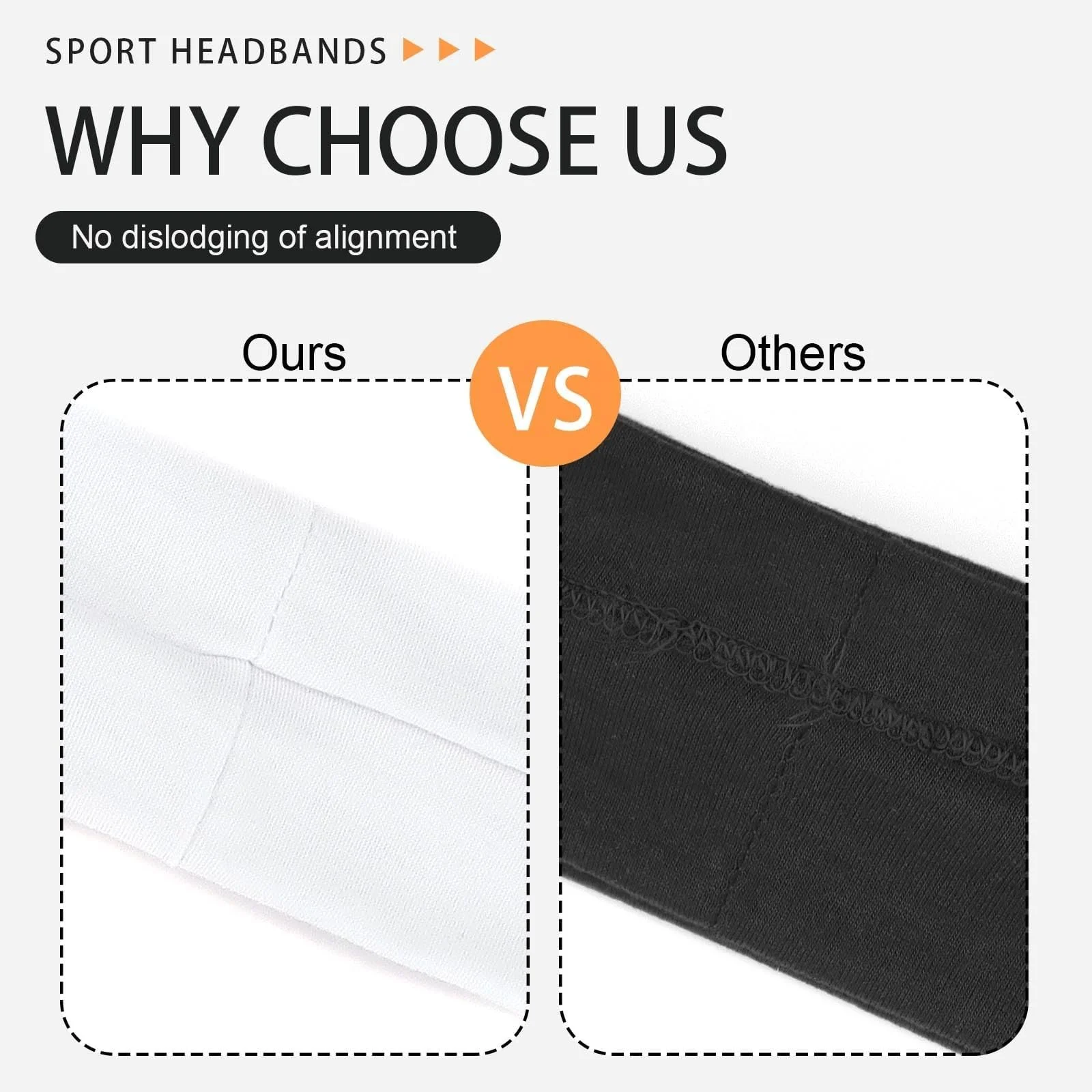 Спортивна Пов'язка на Голову 9 cm Чорний, Білий, фото №2 Спортивна Пов'язка на Голову 9 cm Чорний, Білий, фото №2