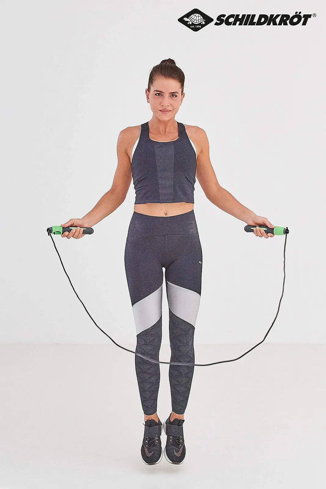 Скакалка Schildkröt Jump Rope with Counter з лічильником 270 см Чорний/Антрацит, фото №3