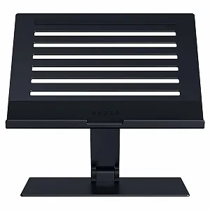 Підставка для ноутбука Razer Регульована - Ергономічна регульована по висоті  до 18 дюймів (регульована по висоті та нахилу, міцний алюміній, вентильований дизайн) Чорний - Фото 1